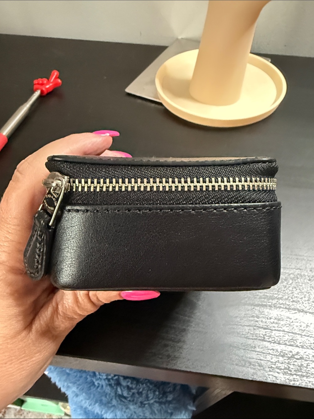 Coach Rainbow Travel Jewelry Case with callouts - Picture 3 of 14